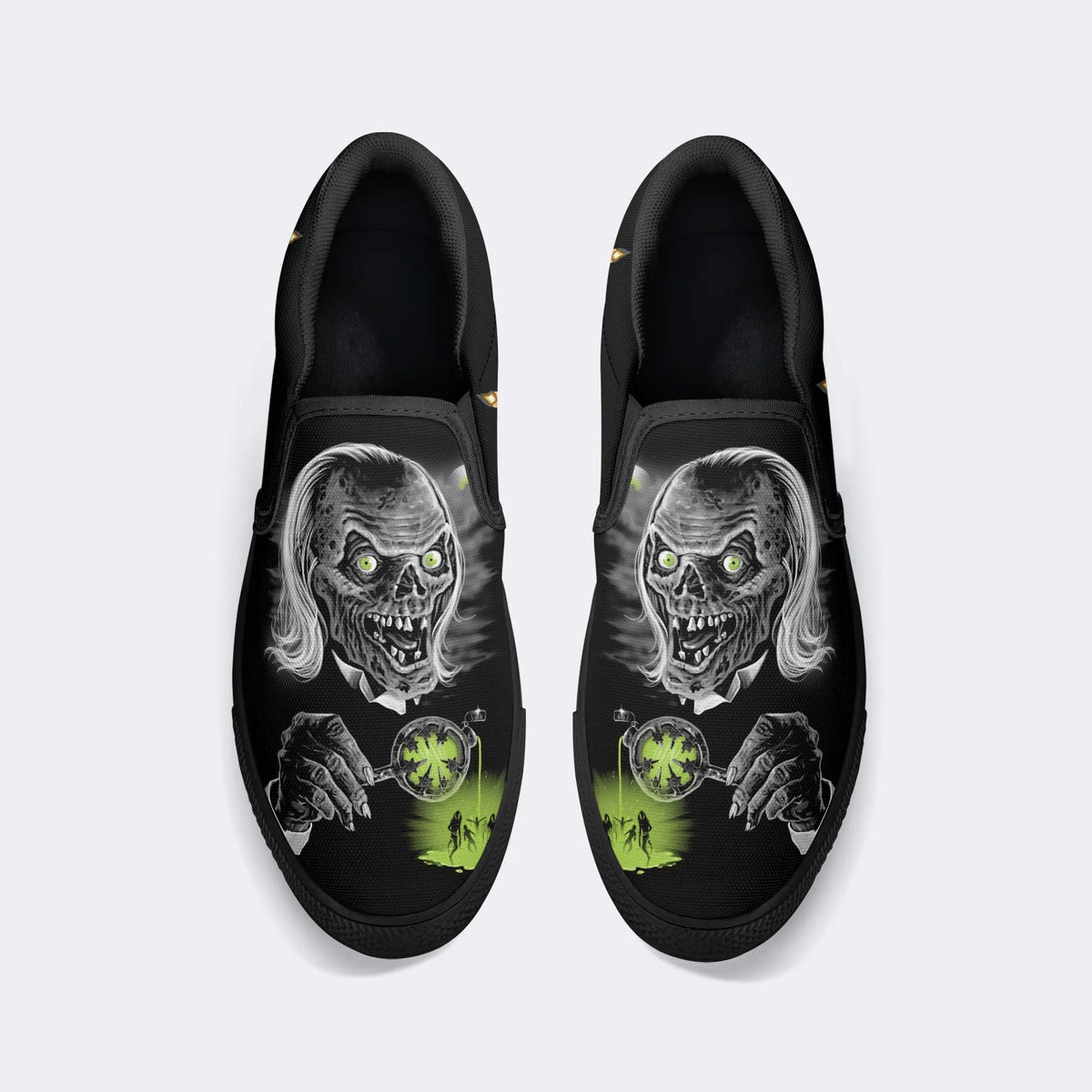 Unisex Tales Crypt Zombie Art Print - Slip On Shoes