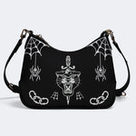 Classic Tiger Print - Leather Crossbody Bag