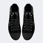 Classic Love Spiderweb Print - High Top Canvas