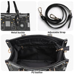 Mechanical Panel Print - Leather Handbag