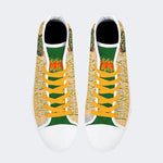 Unisex Skull&Letter Print - High Top Canvas