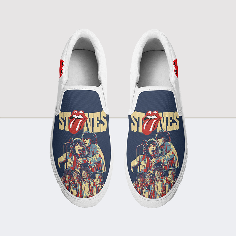 Stone Print Slip On Shoes