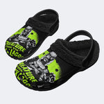 Creature From The Black Lagoon Print - Fur Lined Slippers/Sandals