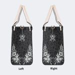 Classic Death Moth Vintage Print - Leather Handbag