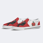 Pulp Frankenstein Halloween Print - Slip On Shoes