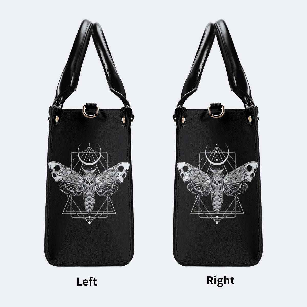 Surreal Death Moth - Leather Handbag