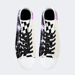 Figure&Wing&Letter Print - High Top Canvas