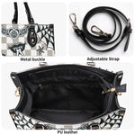 Gothic Tattoo Print - Leather Handbag