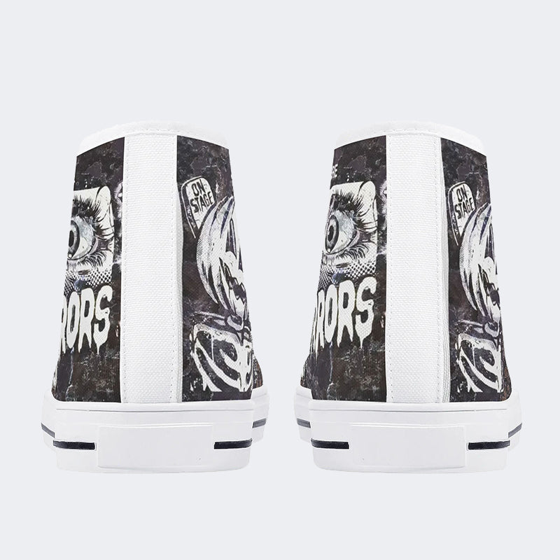 Unisex Night Horror Print - High Top Canvas