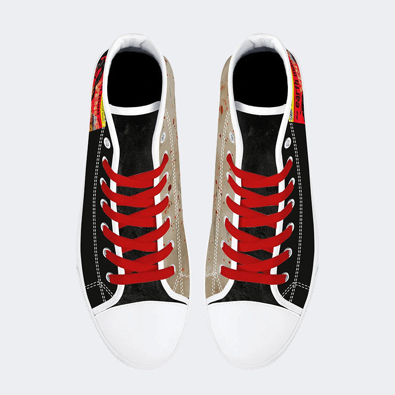 Unisex Horror Print - High Top Canvas
