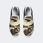 Cat Selfie Ufo Print Unisex - Slip On Shoes