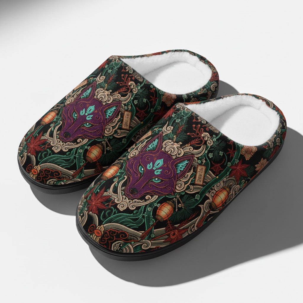 Hin'yuu No Kitsune Fleece-Lined Slippers