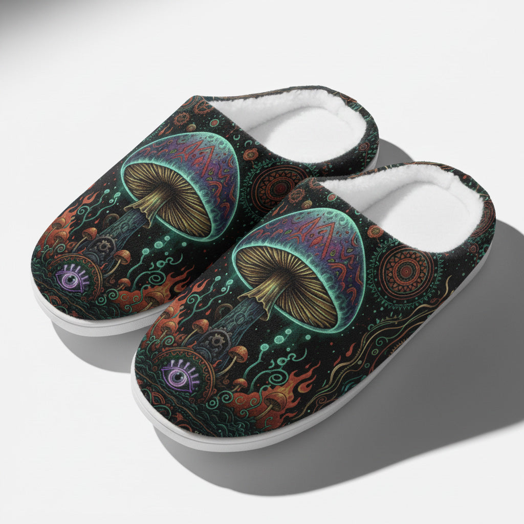 Enchanted Spore Fleece-Lined Slippers