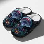 Magic Mushroom Realm Fleece-Lined Slippers