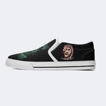 Vintage Horror Art Printed - Slip On Shoes