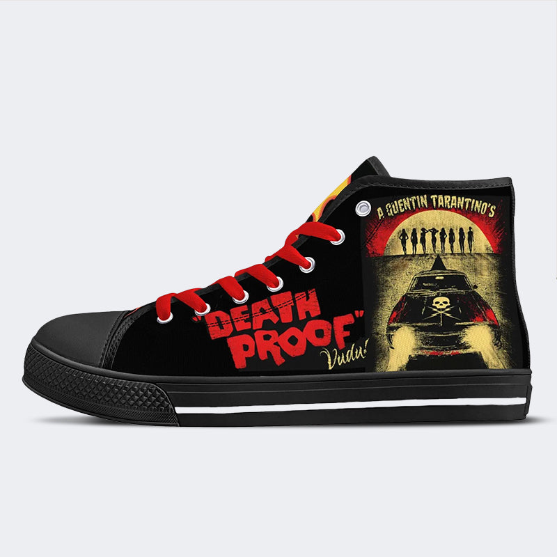 Unisex Horror Movie Print - High Top Canvas