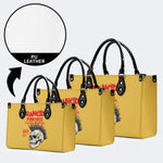 Rancid Skull Print - Leather Handbag