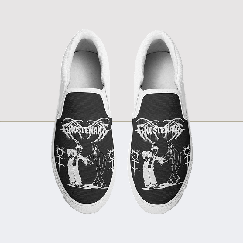 Ghost Print Slip On Shoes