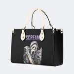Horror Ghostface Print - Leather Handbag