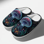 Magic Mushroom Realm Fleece-Lined Slippers