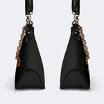 Deal With The Devil Print - Leather Crossbody Bag