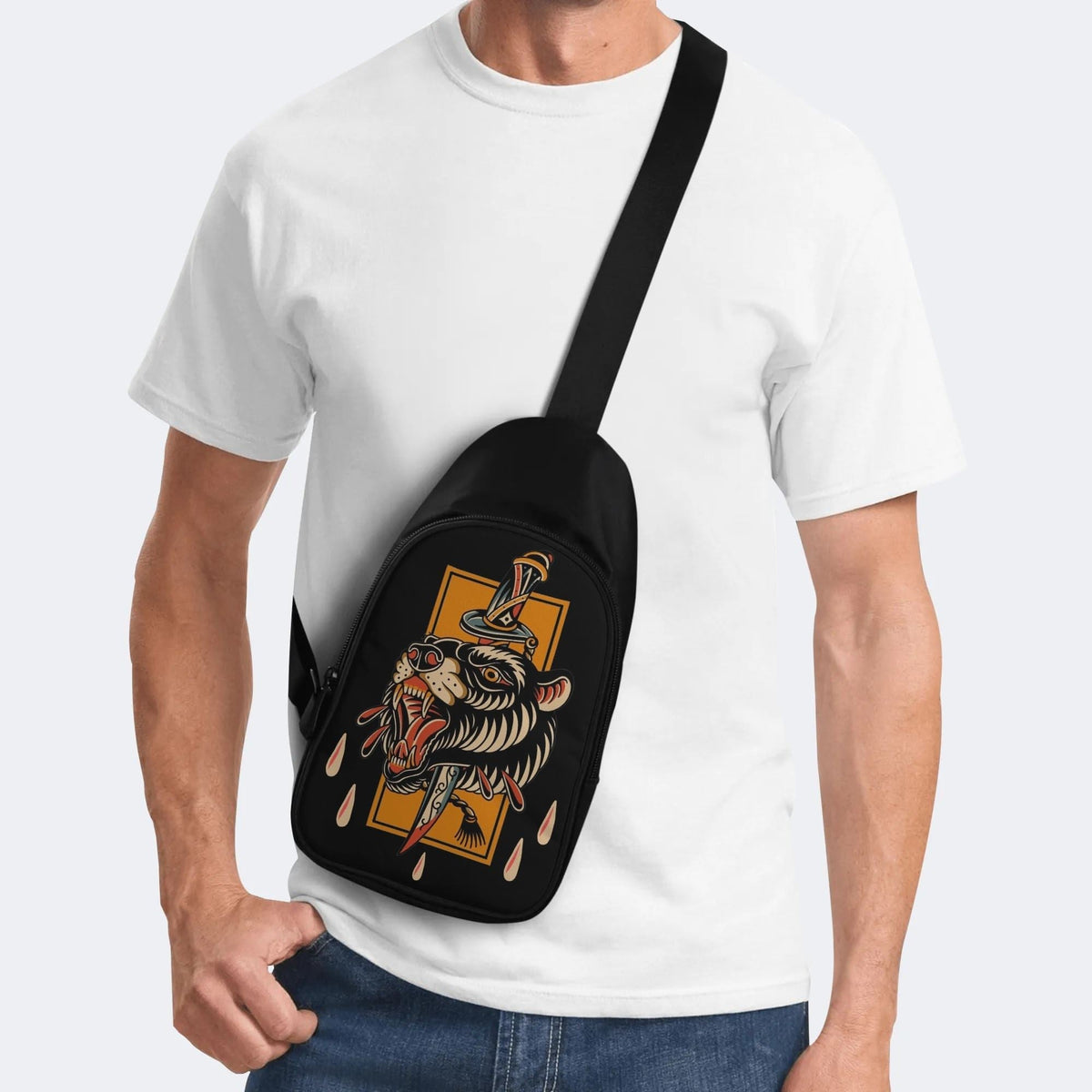 Wolf Art Print - Chest Bag