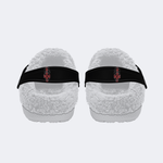 Heart Print - Fur Lined Slippers/Sandals