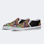 Rock Skull Print - Slip On Shoes