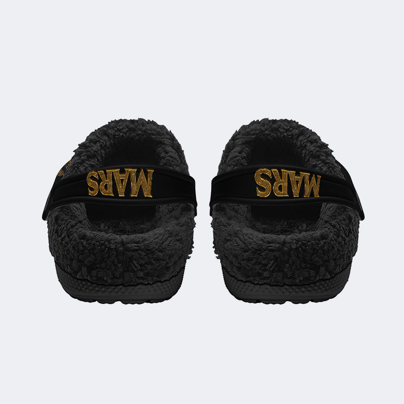 Bruno Mars Print - Fur Lined Slippers/Sandals