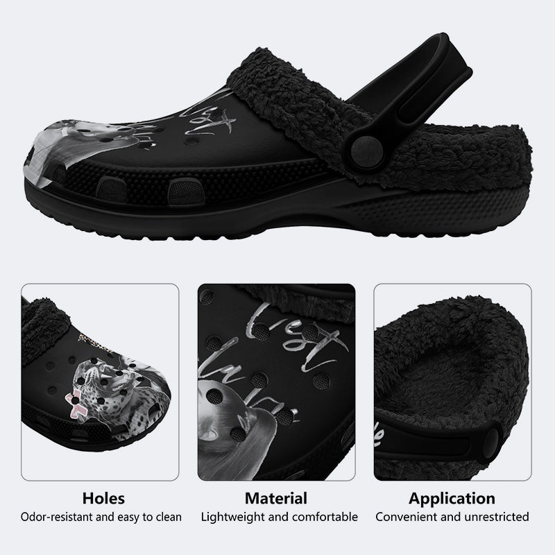 Ariana Grande Print - Fur Lined Slippers/Sandals