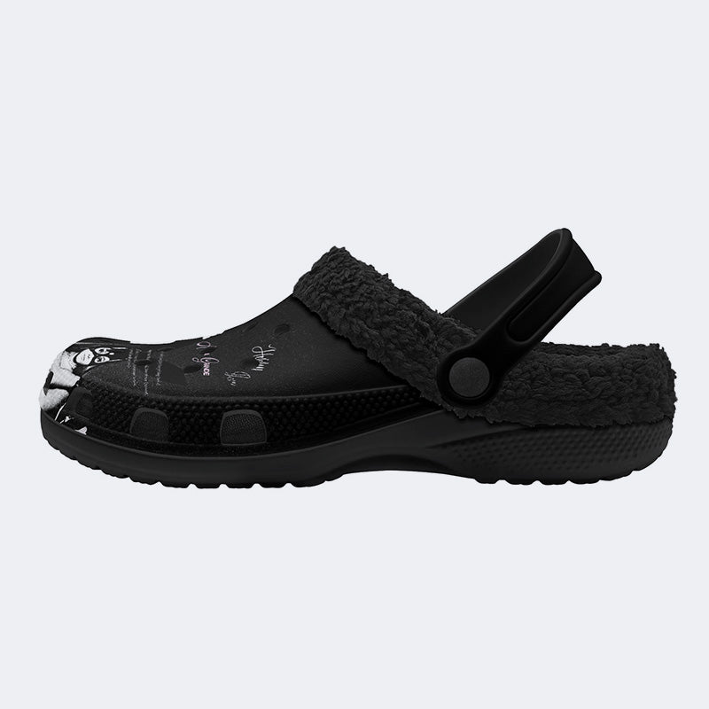 Ariana Grande Print - Fur Lined Slippers/Sandals