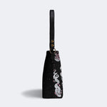 Tarot Skull Butterfly Print - Bucket Bag