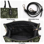 Moths In The Night Sky - Leather Handbag