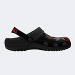 Unisex Horror Terrifier Print - Fur Lined Slippers/Sandals