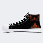 Unisex Halloween Horror Skull Print - High Top Canvas