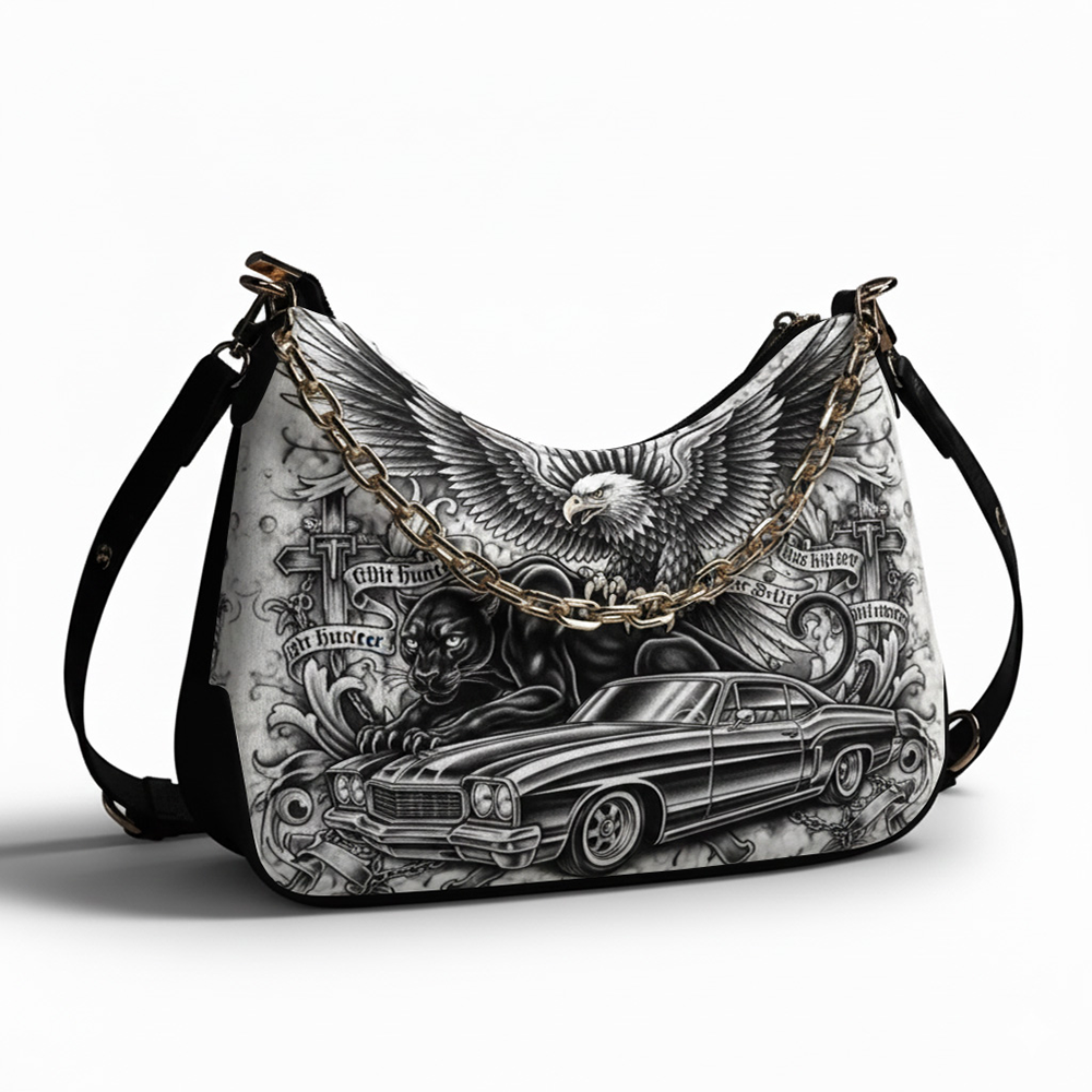 Wings of Authority- Leather Crossbody Bag