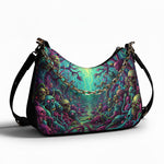 Underwater Skull Tunnel - Leather Crossbody Bag
