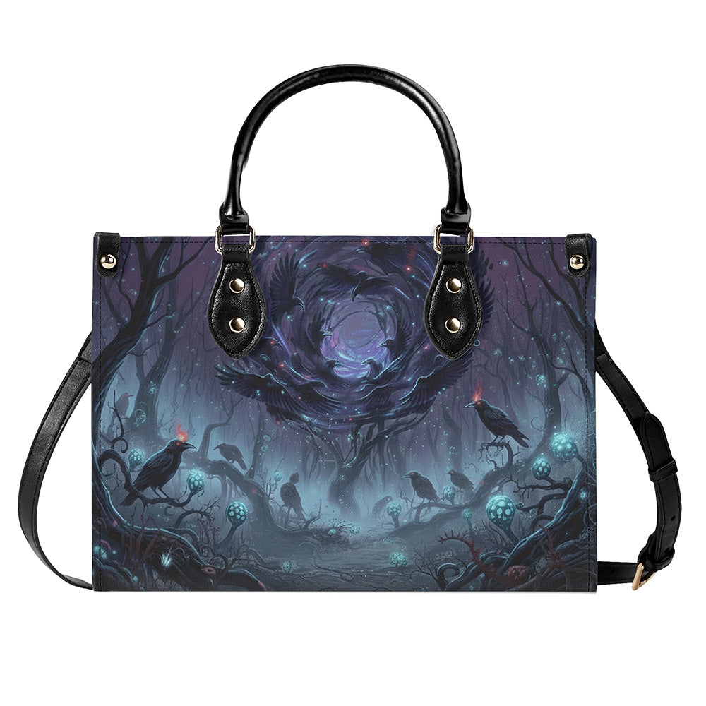 Ravenfall Nocturne - Leather Handbag