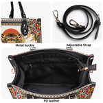 Tiger Holding Sword - Leather Handbag