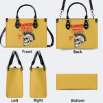 Rancid Skull Print - Leather Handbag