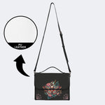 Vintage Death Moth Print - Leather Satchel Bag