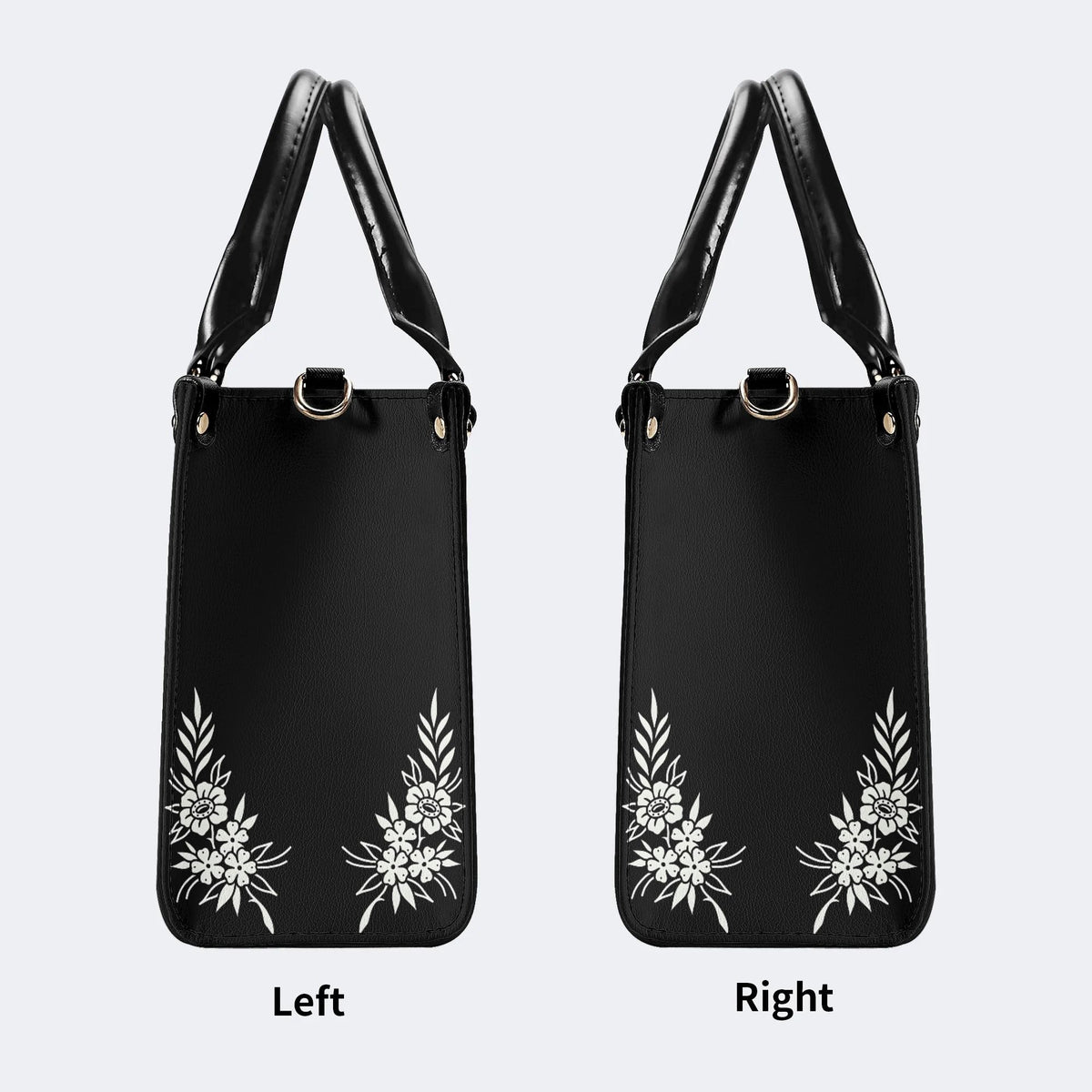 Unisex Tiger Print - Leather Handbag