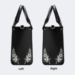Unisex Tiger Print - Leather Handbag