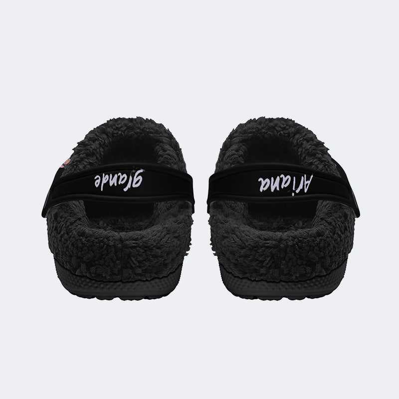 Ariana Grande Print - Fur Lined Slippers/Sandals