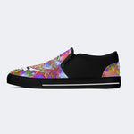 Rock Skull Print - Slip On Shoes