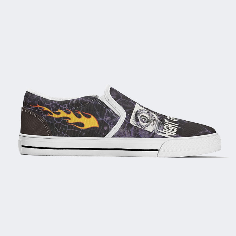 Unisex Night Of Horror Print - Slip On Shoes