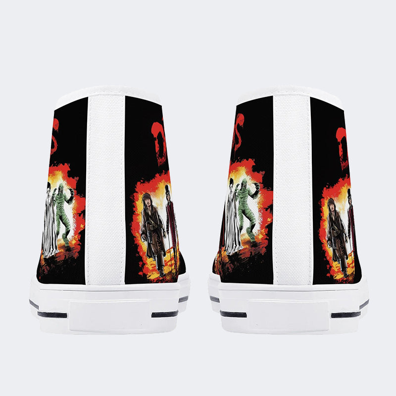 Unisex Horror Movies Print - High Top Canvas