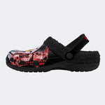 Unisex Horror Terrifier Print - Fur Lined Slippers/Sandals
