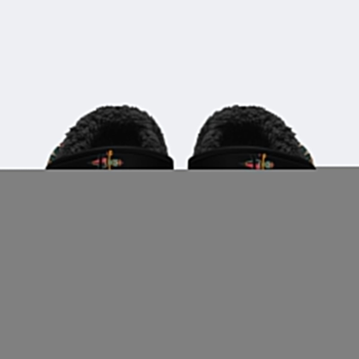 Heart Art Print - Fur Lined Slippers/Sandals