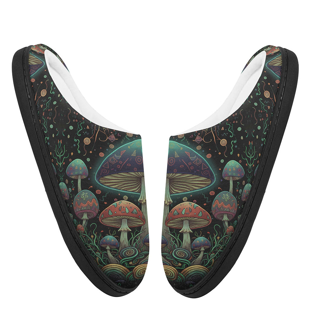 Mushroom Meadow Fleece-Lined Slippers